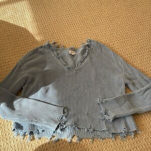 Distressed sweater